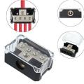 Car wer Distributor Block Distribution Block Block Splitter Fusebox For Car Audio Marine Auto Video.