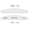 5/10Pcs Grey Nail Files 100 180 Grit Banana Buffer Filer Reusable Nail Supplies For Professional Manicure Accessories Art Tools.
