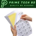 Printable Semi Glossy Sticker Paper  210mm (8.27 inches) x 165mm(6.49 inches)   - Self Adhesive Labels for Inkjet/Laser Printer (50 Sheets). 