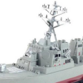 4X Guided Ship Model Static Toys with Display Stand Warship Model DIY Educational Toys Hobbies Gift. 