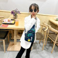 Children's Messenger Bag Boys Fashion Shoulder Bag Children's All-Match Lightweight Backpack Primary School Students Travel Ins Chest Bag. 