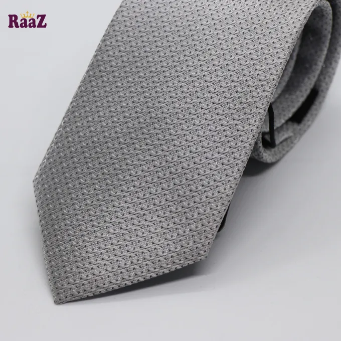 Silver%20Small%20Dot%20Embroidery%20Men's%20Necktie%20-%20Image%203