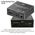 HDMI to HDMI AUDIO HDMI Converter Extractor Optical TOSLINK SPDIF 3.5mm Stereo Extractor Converter HDMI Audio Splitter Adapter. 