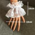 Lolita Short Lace Hand Sleeves Gloves Gothic Y2k Women Girls Sexy Wrist Cuffs Detachable Pleated Cuff Clothing Accessories. 