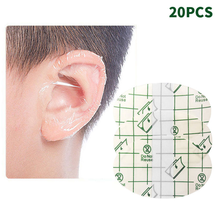 20pcs%20Plastic%20Waterproof%20Ear%20Protector%20For%20Baby%20Swimming%20Cover%20Caps%20Salon%20Hairdressing%20Dye%20Shield%20Protection%20Shower%20Cap%20Tool%20-%20Image%208