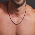 Men's Stainless Steel Pendant Necklace. 
