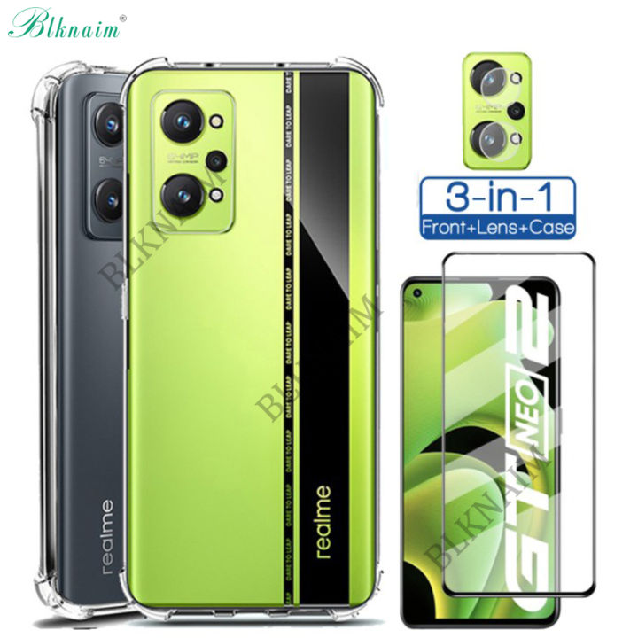 BLKNAIM%203-in-1%20for%20Realme%20GT%20Neo%202%20case%20tempered%20glass%20camera%20protector%20tempered%20glass%20for%20Realme%20GT%20Neo%202%20%20full%20screen%20protective%20film%20tempered%20glass%20film%20anti-scratch%20-%20Image%202