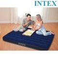 INTEX Portable Double (1Person)  Inflatable Air Bed with Free Electric Pumper. 