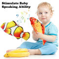 Simulation Electric Fish for Baby Repeat Speaking LED Light Happy Music for Baby to Play Tapping Fish Toy Mobile Moving Fish Toy.