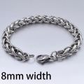 Stainless Steel Snake Bracelet. 