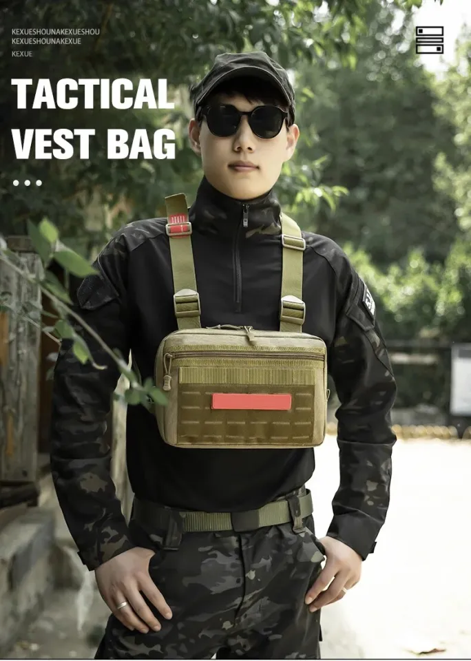 Tactical Vest Bag Men's Micro Outdoor Sports Chest Bag Military