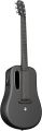 LAVA ME 3 Carbon Fiber Guitar Acoustic Electric Smart Guitar with Tuner, Recording and Beat Functions, Multiple Performance Effects, Beginners, Adults, Right Travel Guitar(38inch White Ideal Bag). 