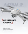 FLH Mini 2 Drone, Duel Camera , Duel Battery Brashless 4K HD Dual Camera Intelligent Following UAV Dron Headless Mode Optical Flow Hover Professional FPV RC Drones E88. 