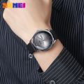 SKMEI Men Quartz Watch Leather Strap Waterproof Watch Fashion Minimalist Style For Men 1991. 