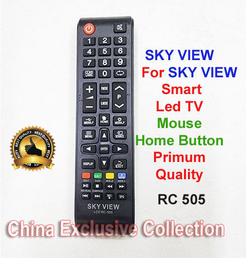 Sky View Smart Led Tv Remote, Keyboard & Home Button Option. RC 505