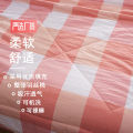 Simple washed cotton summer cool quilt summer Japanese style summer quilt wholesale no print wind gift double machine wash air conditioner quilt quilt. 