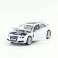 1/32 AUDI A8 Alloy Car Model Diecast Metal Toy Vehicle High Simulation Car Model Sound&Light Collection Kids Toy Gift. 