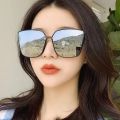 Exquisite Designer Cat Eye Sunglasses Woman Vintage Black Mirror Sun Glasses For Fashion Big Frame Cool Female Oculos De Sol. 