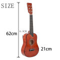 25Inch Mini Small Guitar Basswood 6 Strings Acoustic Guitar with Pick Strings for Bener Children Kids Gift. 