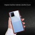 Biruiqu For VIVO Y21 Y21s Y33s Y21A Y33A Y21T Y33T Magnetic Absorption Case Metal Frame Shockproof Double Sided Tempered Glass Magnetic Case Cover.