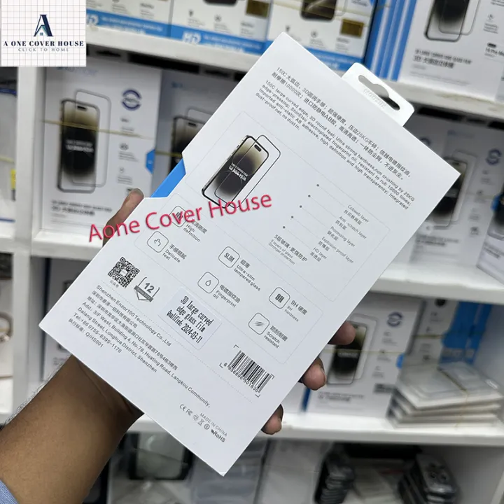 Apple%20iPhone%2014%20Pro%20Max%20KUZOOM%203D%20Curved%20Full%20HD%20Clear%20Tempered%20Glass%20Screen%20Protector%20Film%20For%20Apple%20iPhone%2014%20Pro%20Max%20-%20Image%203