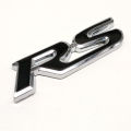 3D Metal RS Logo Car Emblem RS Badge Unassembled Die-Cast Car Body Part for Model Toy Car. 