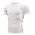 Quick Dry Running Men's Compression T-shirt Breathable Football Suit Fitness Tight Sportswear Riding Short Sleeve Shirt Workout.