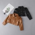 Baby Girls Boy Overwear 2023 Spring Autumn Winter PU Coat Jacket Kids Fashion Leather Jackets Children Coats Overwear Clothes. 