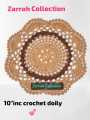 Crochet Summer Yern 10" inc one piece doily/placemat.