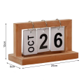 Large Size Creative Desktop Calendar Solid Wood Corporate Gift Perpetual Calendar Ornament Desktop Decor. 