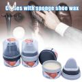 Leather Shoe Boot Polish Cream with Brush Shoe Wax Repair Shoes Glossy Shine Nourishes Protection. 