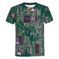 Circuit Board 3D Printed T Shirt Men Women Summer Casual Electronic CShort Sleeve Harajuku Streetwear Oversized T-shirt.