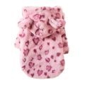 Fleece Dog Hoodie Winter Warm Pet Dog Clothes Leopard Print Dog Coat Jacket French Bulldog Clothing for Small Dogs Pets Costumes. 