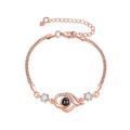 Factory direct sales in 100 languages, I love you projection bracelet, couple customization, simple to send girlfriends, Korean version of hand ornaments.