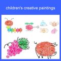 Q9QB Creative Finger Painting Kit with Painting Book, Non Toxic Washable Finger Paint Children's Paints Supplies for Toddlers. 