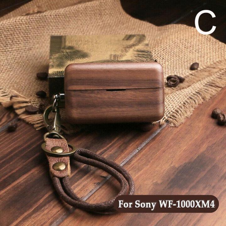 Solid Wood Case For Sony WF-1000xm5/xm4 Earphone Case Bluetooth ...