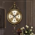 Elegant, traditional, ornate, hand painted modern grandfather wall clock for new home or office fancy ethnic luxury handmade decoration, swing pendulum large 29.5 inches.  - wall clock. 