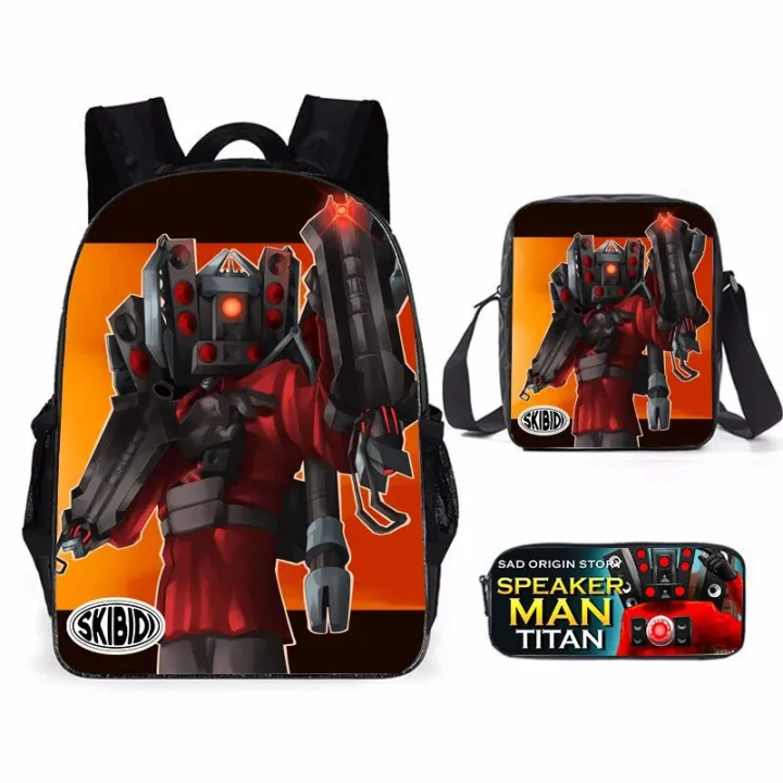 skibidi%20toilet%20Titan%20Speakerman%20children's%20backpack%20boy%20School%20Bag%20For%20Teenage%20kids%20Backpack%20Anime%20Travel%20Backpack%20Pencil%20bag%20-%20Image%204