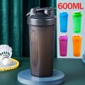 600ml Protein Powder Shaker Bottle Portable Shake Cup for Gym Ffitness Sport Shaker Mixing Cup W/ Scale Leak Proof Water Bottle. 