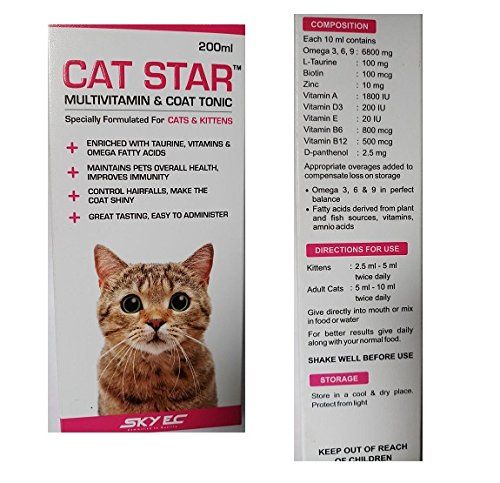 cat star multivitamin cat syrup 100ml