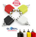 RCA Male to Dual RCA Female Y Splitter Audio Video Adapter.
