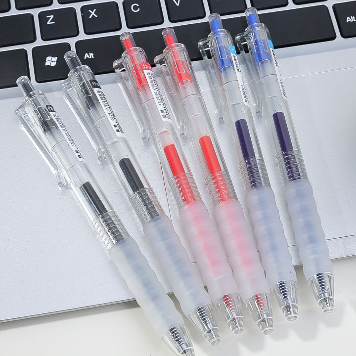 1/3Pcs%20Retractable%20Gel%20Pens%20Black%20Red%20Blue%20Ink%200.5mm%20Ballpoint%20Office%20School%20Supplies%20Stationery%20-%20Image%203