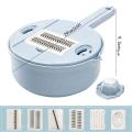 Goglor Vegetable Slicer Cutter with 6 Blades 8 Functions, Veggie Spiralizer Cutter and Shredder.