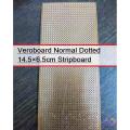 Veroboard Normal Dotted 14.5×6.5cm Stripboard Board PCB Printed Circuit Board For Prototyping Designing Weld Soldering Arduino DIY.