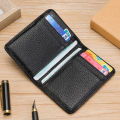Leather Credit Card Wallet Men and Women Fashion Soft Thin ID Card Holder Portable Walet Slim Small Business Card Holders. 