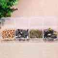 16 Pack Small Containers Clear Plastic Boxes Beads Storage Organizers with Hinged Lids for Small Items, Jewelry, Crafts. 