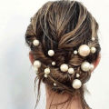 Bridal Tiara Wedding Design Hair Tools Pin U-shaped Pearl Pin Hair Accessories. 