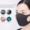 Anti-Pollution Protector Washable Breathable Reusable Windproof Dustproof Slim Face Sponge Black for Men & Women face mask. 