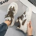 Summer men's shoes2023New Versatile Casual Sneakers Height Increasing White Shoes Hong Kong Style Clunky SneakersinsTrendy Shoes.