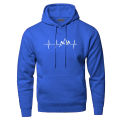 Mountain Heartbeat Hoodies Sweatshirt Men Sound Ray Diagram Hooded Sweatshirt Hoodie Winter Autumn Printed Black Gray Sportswear Superman. 